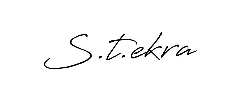 Once you've used our free online signature maker to create your best signature Antro_Vectra_Bolder style, it's time to enjoy all of the benefits that S.t.ekra name signing documents. S.t.ekra signature style 7 images and pictures png