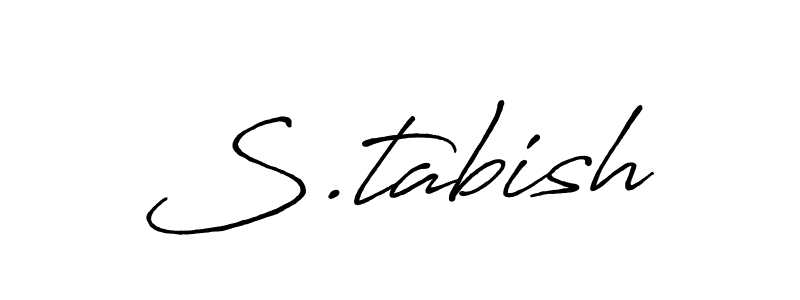Similarly Antro_Vectra_Bolder is the best handwritten signature design. Signature creator online .You can use it as an online autograph creator for name S.tabish. S.tabish signature style 7 images and pictures png