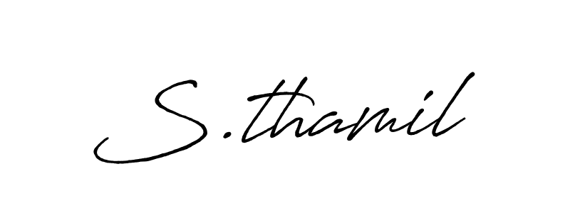 Also we have S.thamil name is the best signature style. Create professional handwritten signature collection using Antro_Vectra_Bolder autograph style. S.thamil signature style 7 images and pictures png