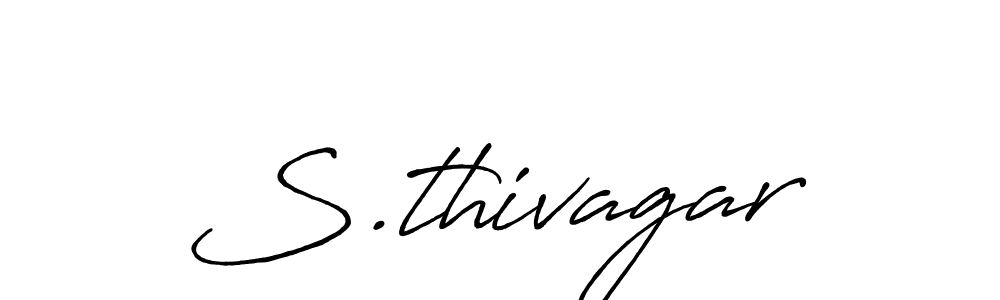 How to make S.thivagar name signature. Use Antro_Vectra_Bolder style for creating short signs online. This is the latest handwritten sign. S.thivagar signature style 7 images and pictures png