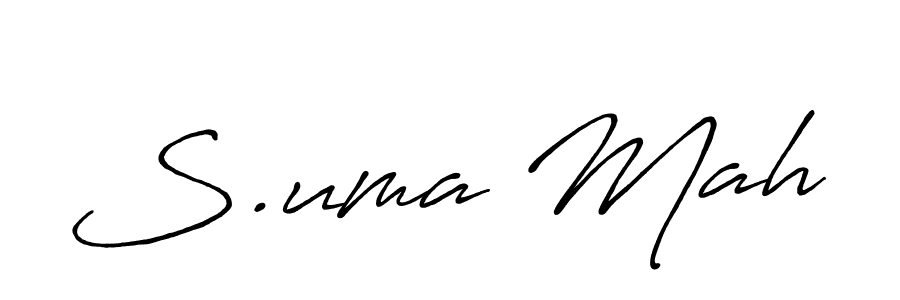 Also You can easily find your signature by using the search form. We will create S.uma Mah name handwritten signature images for you free of cost using Antro_Vectra_Bolder sign style. S.uma Mah signature style 7 images and pictures png