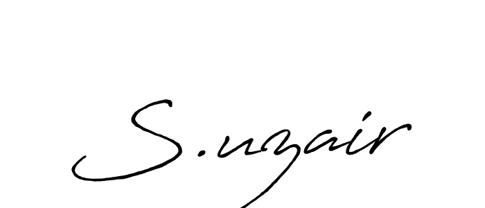 How to Draw S.uzair signature style? Antro_Vectra_Bolder is a latest design signature styles for name S.uzair. S.uzair signature style 7 images and pictures png