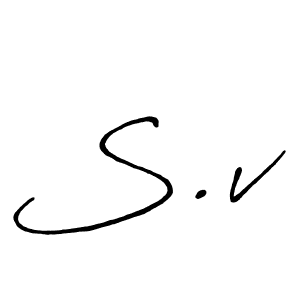 See photos of S.v official signature by Spectra . Check more albums & portfolios. Read reviews & check more about Antro_Vectra_Bolder font. S.v signature style 7 images and pictures png
