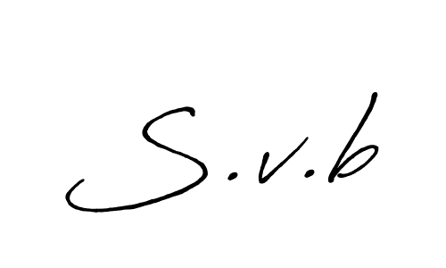 It looks lik you need a new signature style for name S.v.b. Design unique handwritten (Antro_Vectra_Bolder) signature with our free signature maker in just a few clicks. S.v.b signature style 7 images and pictures png