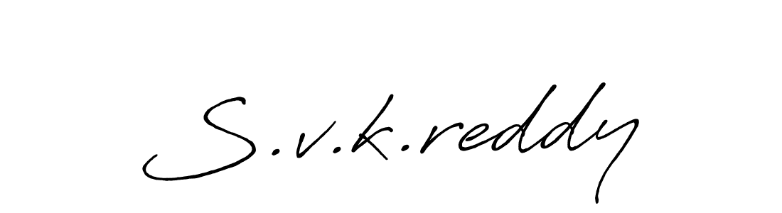 You should practise on your own different ways (Antro_Vectra_Bolder) to write your name (S.v.k.reddy) in signature. don't let someone else do it for you. S.v.k.reddy signature style 7 images and pictures png