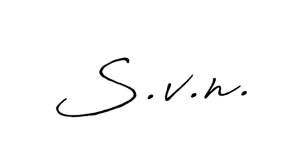 Antro_Vectra_Bolder is a professional signature style that is perfect for those who want to add a touch of class to their signature. It is also a great choice for those who want to make their signature more unique. Get S.v.n. name to fancy signature for free. S.v.n. signature style 7 images and pictures png