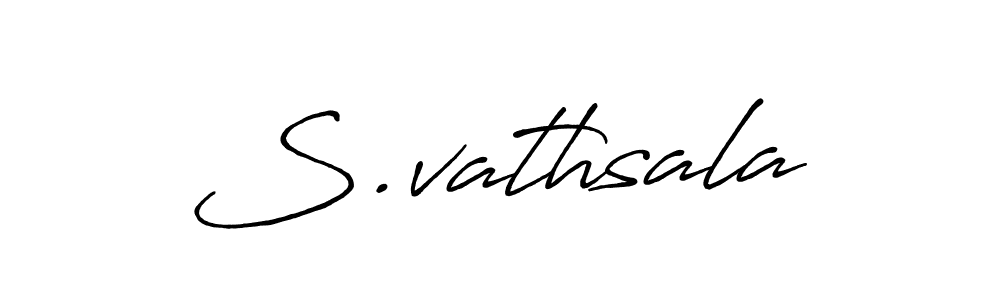 Create a beautiful signature design for name S.vathsala. With this signature (Antro_Vectra_Bolder) fonts, you can make a handwritten signature for free. S.vathsala signature style 7 images and pictures png