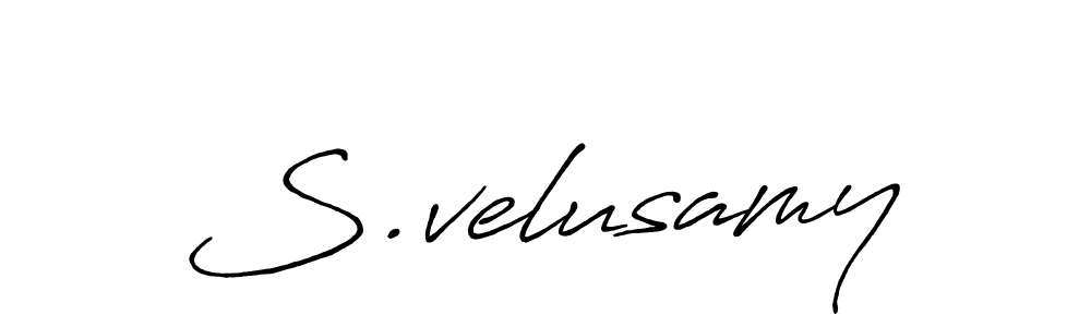 How to make S.velusamy signature? Antro_Vectra_Bolder is a professional autograph style. Create handwritten signature for S.velusamy name. S.velusamy signature style 7 images and pictures png