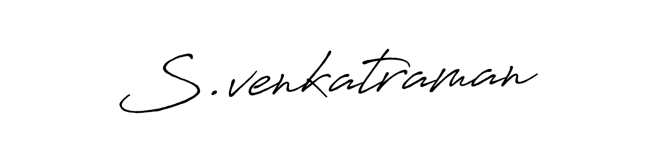 Create a beautiful signature design for name S.venkatraman. With this signature (Antro_Vectra_Bolder) fonts, you can make a handwritten signature for free. S.venkatraman signature style 7 images and pictures png