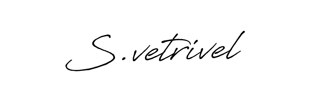 How to Draw S.vetrivel signature style? Antro_Vectra_Bolder is a latest design signature styles for name S.vetrivel. S.vetrivel signature style 7 images and pictures png