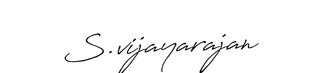 Antro_Vectra_Bolder is a professional signature style that is perfect for those who want to add a touch of class to their signature. It is also a great choice for those who want to make their signature more unique. Get S.vijayarajan name to fancy signature for free. S.vijayarajan signature style 7 images and pictures png
