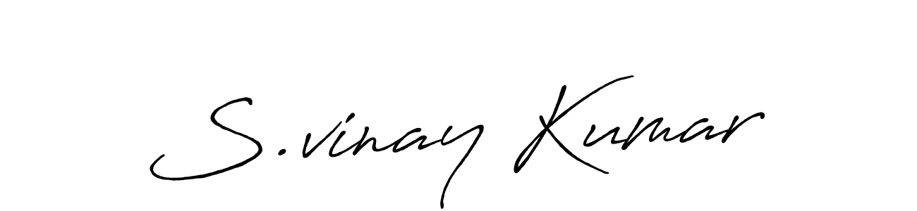 Also You can easily find your signature by using the search form. We will create S.vinay Kumar name handwritten signature images for you free of cost using Antro_Vectra_Bolder sign style. S.vinay Kumar signature style 7 images and pictures png