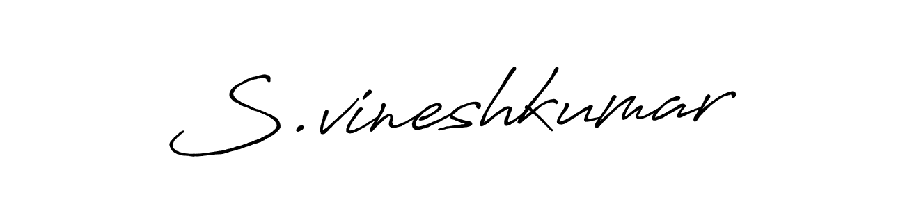 Design your own signature with our free online signature maker. With this signature software, you can create a handwritten (Antro_Vectra_Bolder) signature for name S.vineshkumar. S.vineshkumar signature style 7 images and pictures png