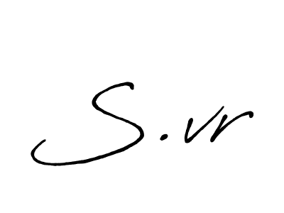if you are searching for the best signature style for your name S.vr. so please give up your signature search. here we have designed multiple signature styles  using Antro_Vectra_Bolder. S.vr signature style 7 images and pictures png