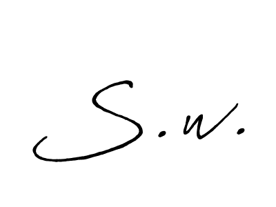 You can use this online signature creator to create a handwritten signature for the name S.w.. This is the best online autograph maker. S.w. signature style 7 images and pictures png