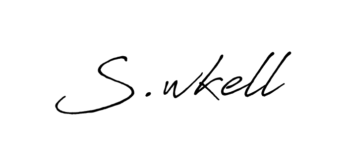 Similarly Antro_Vectra_Bolder is the best handwritten signature design. Signature creator online .You can use it as an online autograph creator for name S.wkell. S.wkell signature style 7 images and pictures png