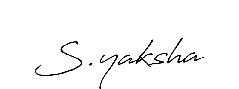 Antro_Vectra_Bolder is a professional signature style that is perfect for those who want to add a touch of class to their signature. It is also a great choice for those who want to make their signature more unique. Get S.yaksha name to fancy signature for free. S.yaksha signature style 7 images and pictures png
