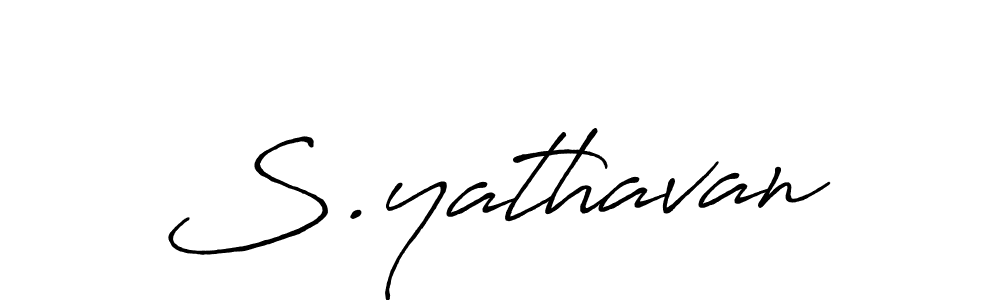 It looks lik you need a new signature style for name S.yathavan. Design unique handwritten (Antro_Vectra_Bolder) signature with our free signature maker in just a few clicks. S.yathavan signature style 7 images and pictures png