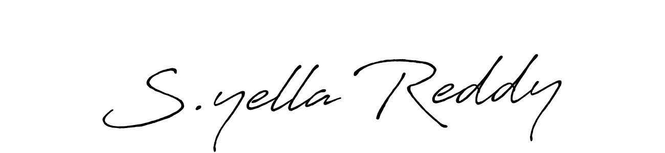 Similarly Antro_Vectra_Bolder is the best handwritten signature design. Signature creator online .You can use it as an online autograph creator for name S.yella Reddy. S.yella Reddy signature style 7 images and pictures png