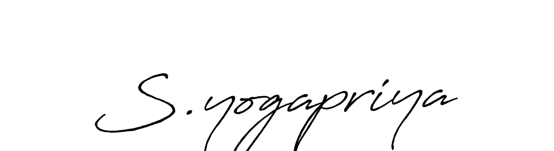 Also You can easily find your signature by using the search form. We will create S.yogapriya name handwritten signature images for you free of cost using Antro_Vectra_Bolder sign style. S.yogapriya signature style 7 images and pictures png