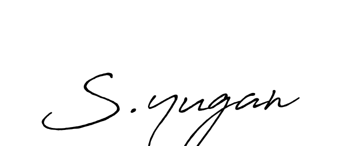 It looks lik you need a new signature style for name S.yugan. Design unique handwritten (Antro_Vectra_Bolder) signature with our free signature maker in just a few clicks. S.yugan signature style 7 images and pictures png