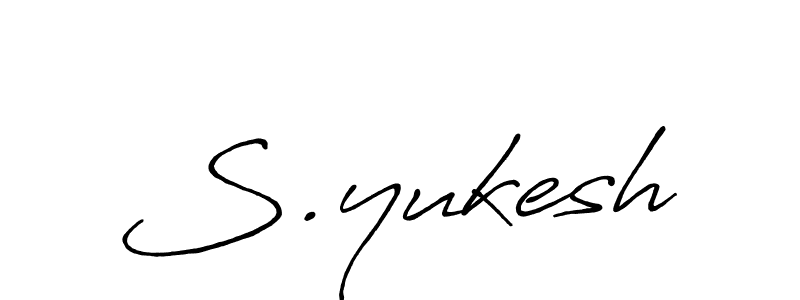 You should practise on your own different ways (Antro_Vectra_Bolder) to write your name (S.yukesh) in signature. don't let someone else do it for you. S.yukesh signature style 7 images and pictures png