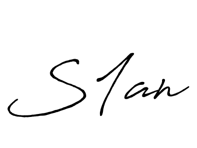 Design your own signature with our free online signature maker. With this signature software, you can create a handwritten (Antro_Vectra_Bolder) signature for name S1an. S1an signature style 7 images and pictures png