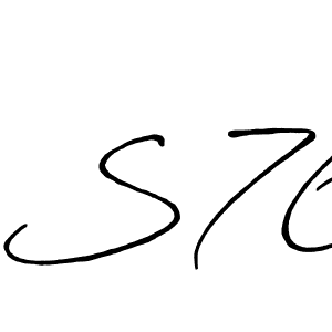 Similarly Antro_Vectra_Bolder is the best handwritten signature design. Signature creator online .You can use it as an online autograph creator for name S76. S76 signature style 7 images and pictures png