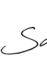 The best way (Antro_Vectra_Bolder) to make a short signature is to pick only two or three words in your name. The name Sa include a total of six letters. For converting this name. Sa signature style 7 images and pictures png