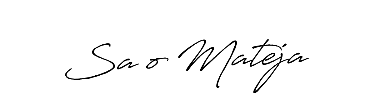 It looks lik you need a new signature style for name Sašo Mateja. Design unique handwritten (Antro_Vectra_Bolder) signature with our free signature maker in just a few clicks. Sašo Mateja signature style 7 images and pictures png