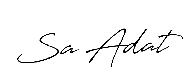 You should practise on your own different ways (Antro_Vectra_Bolder) to write your name (Sa Adat) in signature. don't let someone else do it for you. Sa Adat signature style 7 images and pictures png