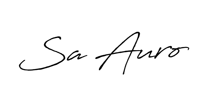 Sa Auro stylish signature style. Best Handwritten Sign (Antro_Vectra_Bolder) for my name. Handwritten Signature Collection Ideas for my name Sa Auro. Sa Auro signature style 7 images and pictures png