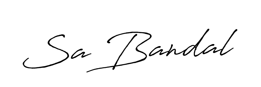 How to make Sa Bandal name signature. Use Antro_Vectra_Bolder style for creating short signs online. This is the latest handwritten sign. Sa Bandal signature style 7 images and pictures png