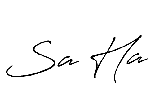 Make a beautiful signature design for name Sa Ha. Use this online signature maker to create a handwritten signature for free. Sa Ha signature style 7 images and pictures png