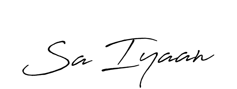 Sa Iyaan stylish signature style. Best Handwritten Sign (Antro_Vectra_Bolder) for my name. Handwritten Signature Collection Ideas for my name Sa Iyaan. Sa Iyaan signature style 7 images and pictures png