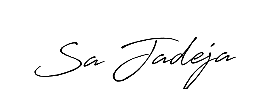 This is the best signature style for the Sa Jadeja name. Also you like these signature font (Antro_Vectra_Bolder). Mix name signature. Sa Jadeja signature style 7 images and pictures png