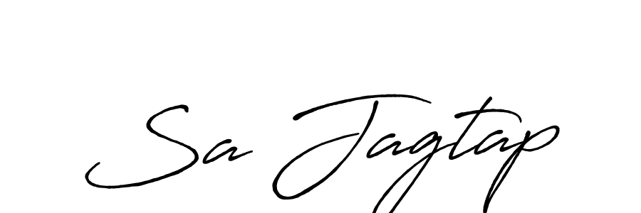 Make a short Sa Jagtap signature style. Manage your documents anywhere anytime using Antro_Vectra_Bolder. Create and add eSignatures, submit forms, share and send files easily. Sa Jagtap signature style 7 images and pictures png
