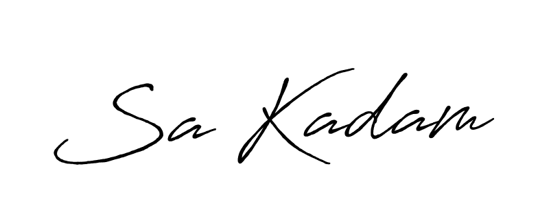 The best way (Antro_Vectra_Bolder) to make a short signature is to pick only two or three words in your name. The name Sa Kadam include a total of six letters. For converting this name. Sa Kadam signature style 7 images and pictures png