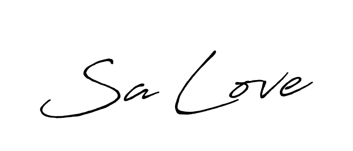 Use a signature maker to create a handwritten signature online. With this signature software, you can design (Antro_Vectra_Bolder) your own signature for name Sa Love. Sa Love signature style 7 images and pictures png