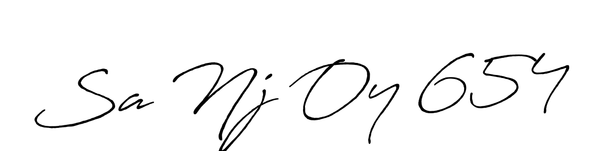 if you are searching for the best signature style for your name Sa Nj Oy 654. so please give up your signature search. here we have designed multiple signature styles  using Antro_Vectra_Bolder. Sa Nj Oy 654 signature style 7 images and pictures png