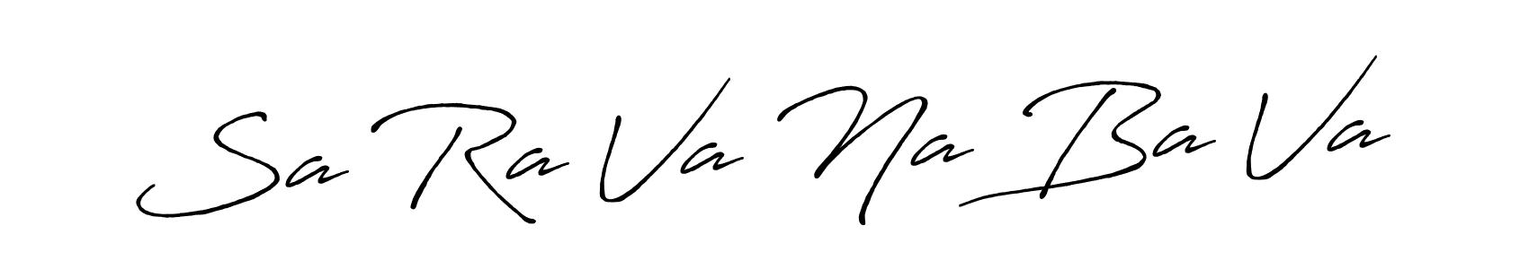 Use a signature maker to create a handwritten signature online. With this signature software, you can design (Antro_Vectra_Bolder) your own signature for name Sa Ra Va Na Ba Va. Sa Ra Va Na Ba Va signature style 7 images and pictures png