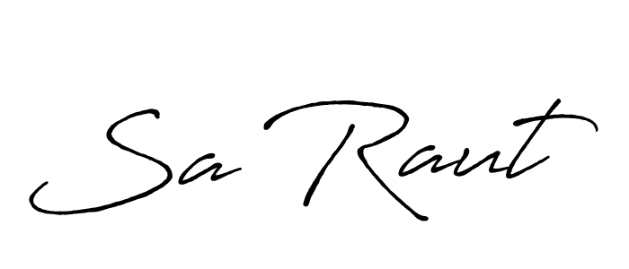 Make a beautiful signature design for name Sa Raut. Use this online signature maker to create a handwritten signature for free. Sa Raut signature style 7 images and pictures png