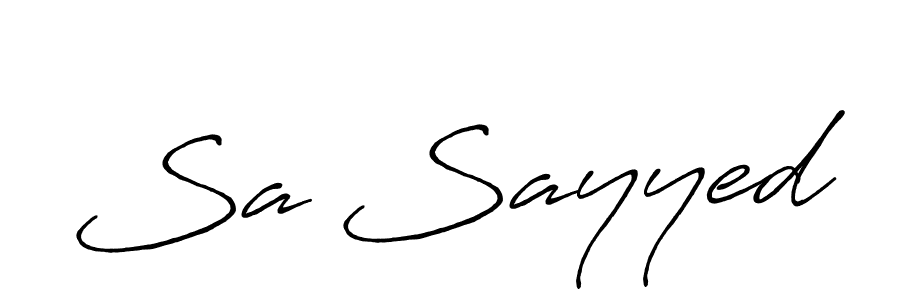 Design your own signature with our free online signature maker. With this signature software, you can create a handwritten (Antro_Vectra_Bolder) signature for name Sa Sayyed. Sa Sayyed signature style 7 images and pictures png