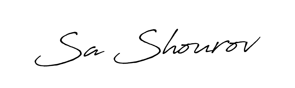 Sa Shourov stylish signature style. Best Handwritten Sign (Antro_Vectra_Bolder) for my name. Handwritten Signature Collection Ideas for my name Sa Shourov. Sa Shourov signature style 7 images and pictures png