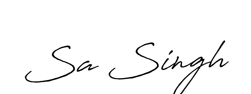 How to Draw Sa Singh signature style? Antro_Vectra_Bolder is a latest design signature styles for name Sa Singh. Sa Singh signature style 7 images and pictures png