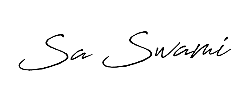 Also You can easily find your signature by using the search form. We will create Sa Swami name handwritten signature images for you free of cost using Antro_Vectra_Bolder sign style. Sa Swami signature style 7 images and pictures png