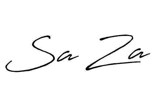 Design your own signature with our free online signature maker. With this signature software, you can create a handwritten (Antro_Vectra_Bolder) signature for name Sa Za. Sa Za signature style 7 images and pictures png