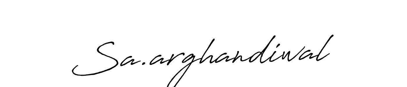 Also You can easily find your signature by using the search form. We will create Sa.arghandiwal name handwritten signature images for you free of cost using Antro_Vectra_Bolder sign style. Sa.arghandiwal signature style 7 images and pictures png