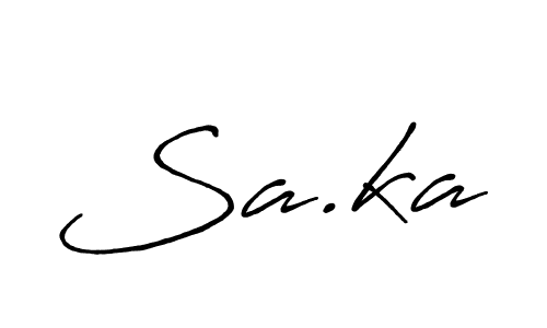 You can use this online signature creator to create a handwritten signature for the name Sa.ka. This is the best online autograph maker. Sa.ka signature style 7 images and pictures png