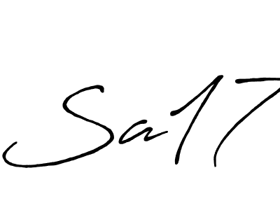 Design your own signature with our free online signature maker. With this signature software, you can create a handwritten (Antro_Vectra_Bolder) signature for name Sa17. Sa17 signature style 7 images and pictures png